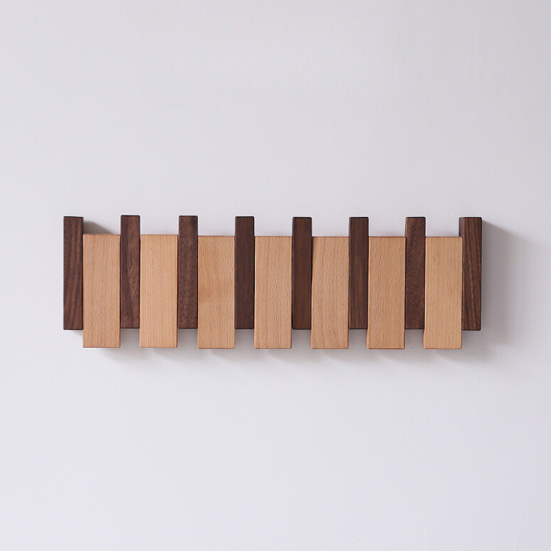 Handcrafted Wooden Coat Rack (Wall Mounted)