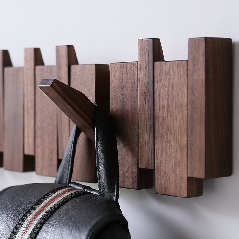 Handcrafted Wooden Coat Rack (Wall Mounted)