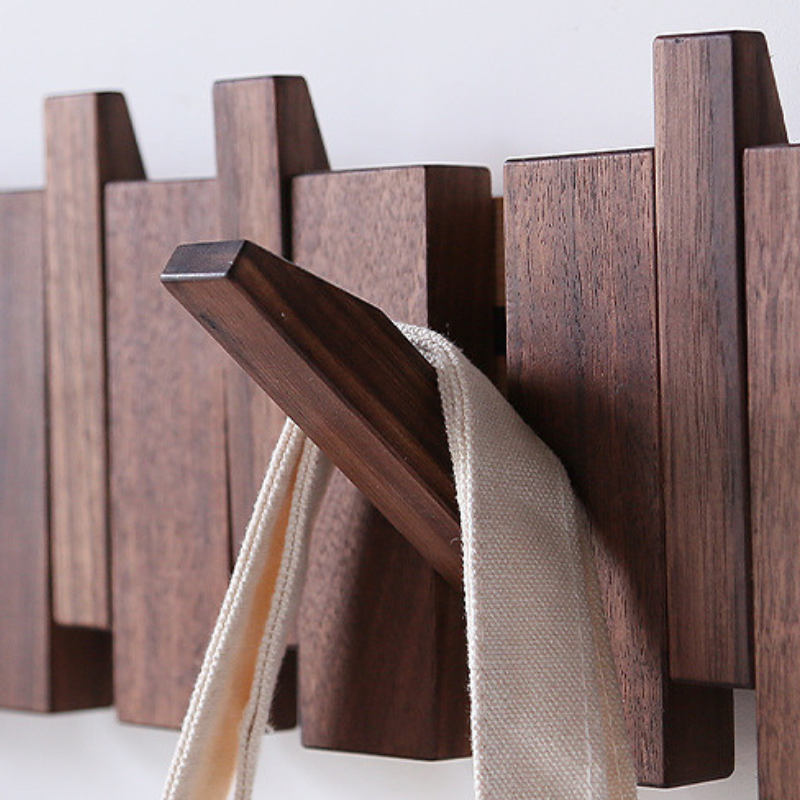 Handcrafted Wooden Coat Rack (Wall Mounted)