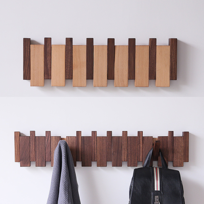 Handcrafted Wooden Coat Rack (Wall Mounted)
