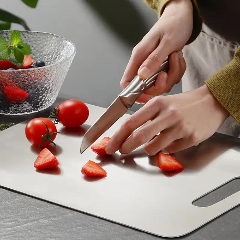 Hygienic Stainless Steel Cutting Board – Antibacterial, Durable, Knife-Friendly, Easy to Clean-4