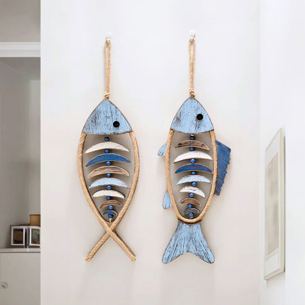 Marina & Oceanus Wooden Wall Decoration Fish Duo