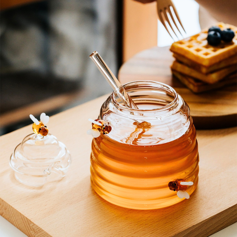 BeeLife Glass Honey Jar