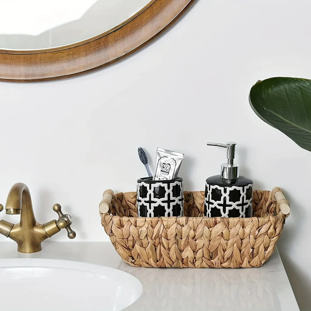 Organic Wicker Weave Storage Basket