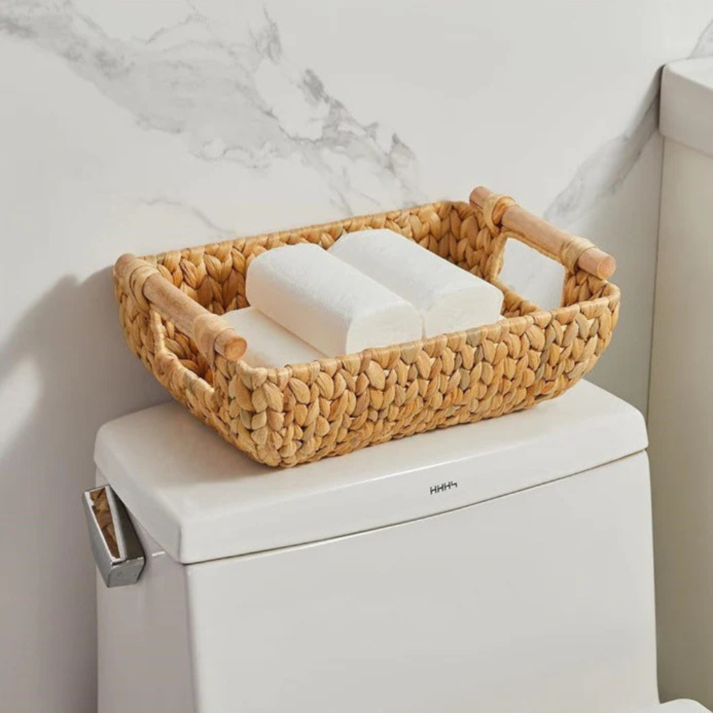 Organic Wicker Weave Storage Basket