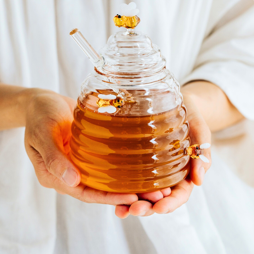 BeeLife Glass Honey Jar