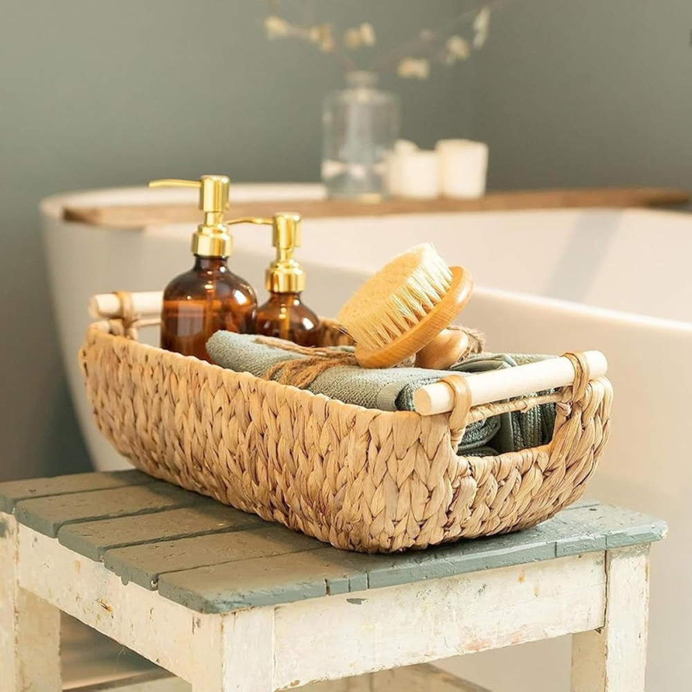 Organic Wicker Weave Storage Basket