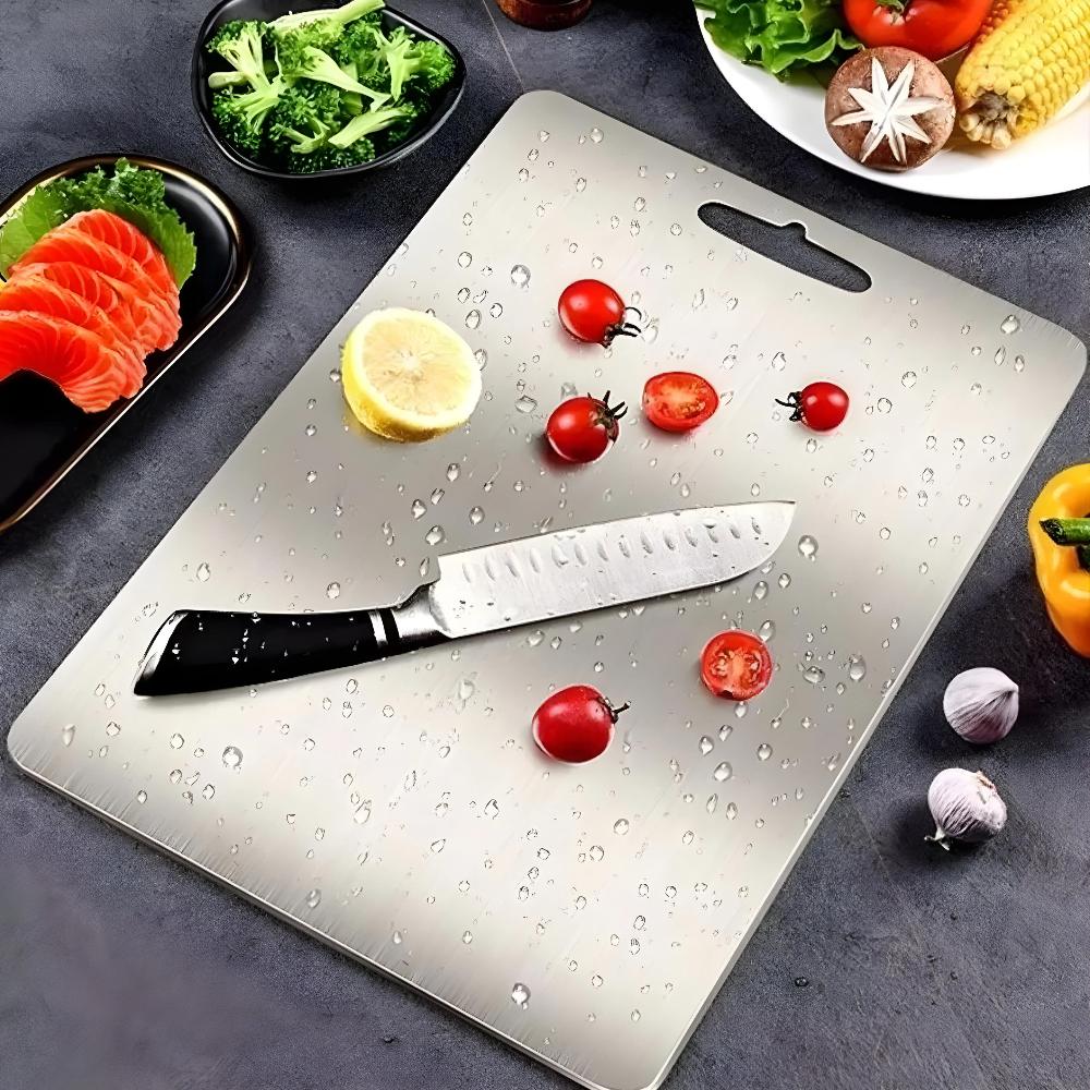 Hygienic Stainless Steel Cutting Board – Antibacterial, Durable, Knife-Friendly, Easy to Clean-3