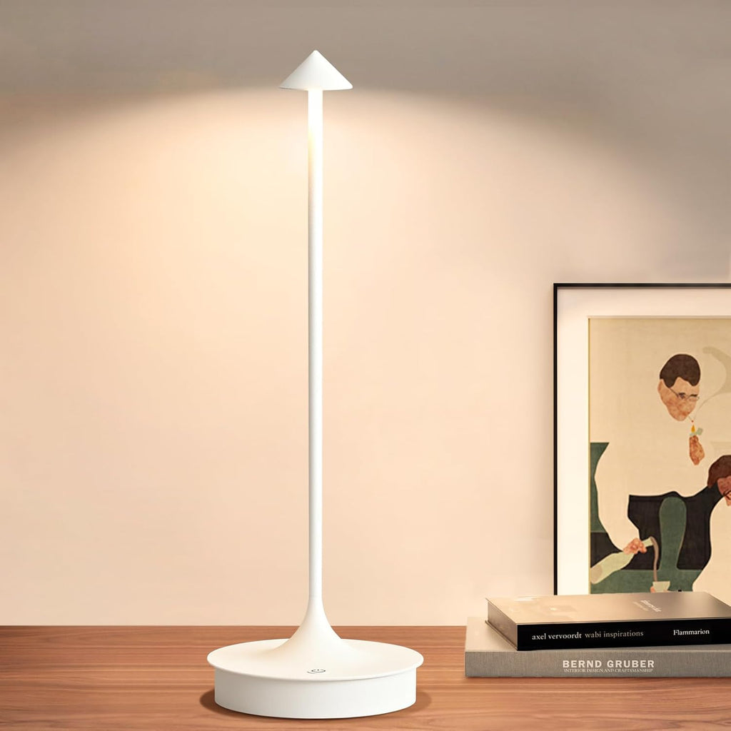 Waterproof Cordless Table Lamp - Rechargeable Wireless Light for Indoor and Outdoor Use, Modern Design-6