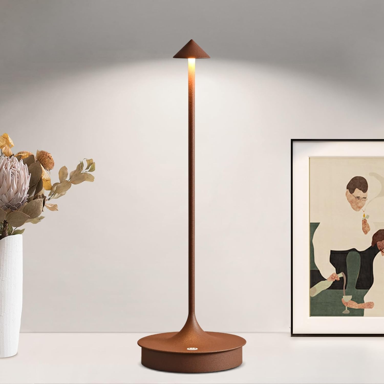 Variant image for Waterproof Cordless Table Lamp - Rechargeable Wireless Light for Indoor and Outdoor Use, Modern Design-1