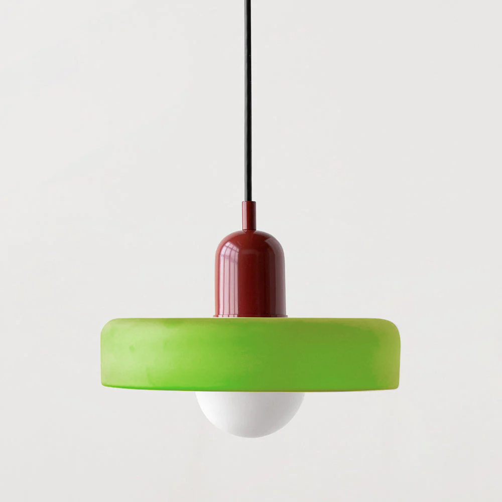 Variant image for Bauhaus Glass Pendant Light with Stained Glass Design – Adjustable Kitchen Pendant Lighting in Multiple Colors and Sizes-36