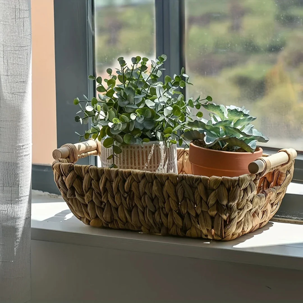 Organic Wicker Weave Storage Basket