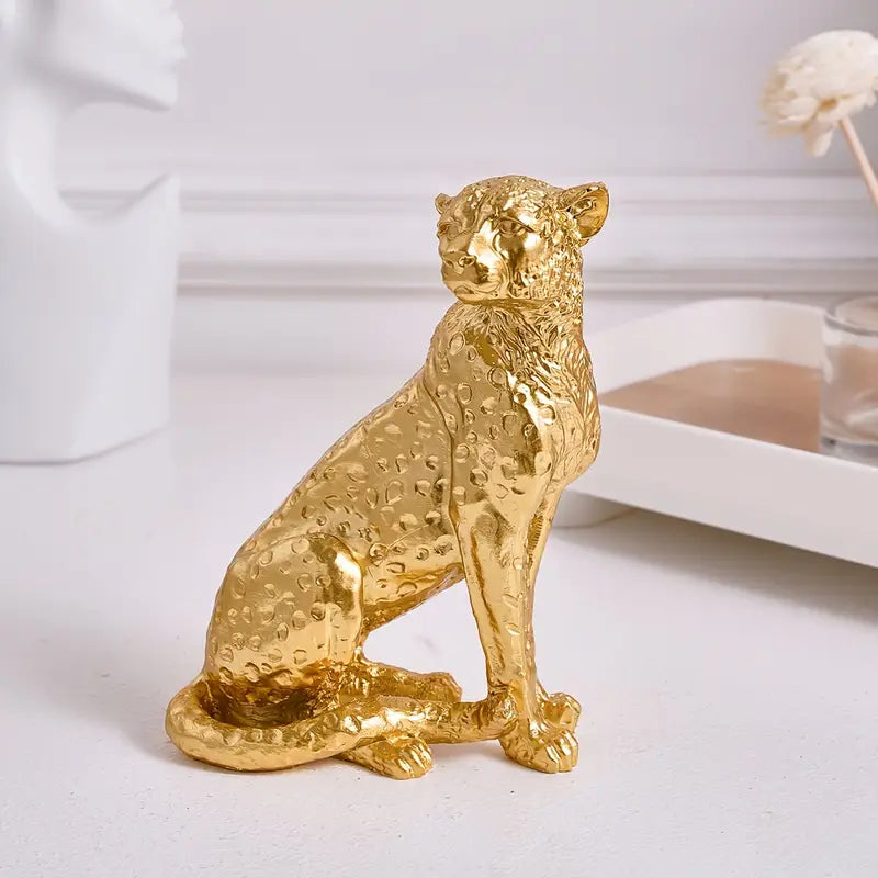 Zambia Golden Cheetah Figurine