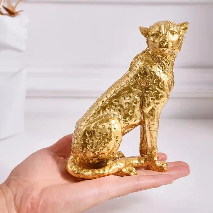 Zambia Golden Cheetah Figurine