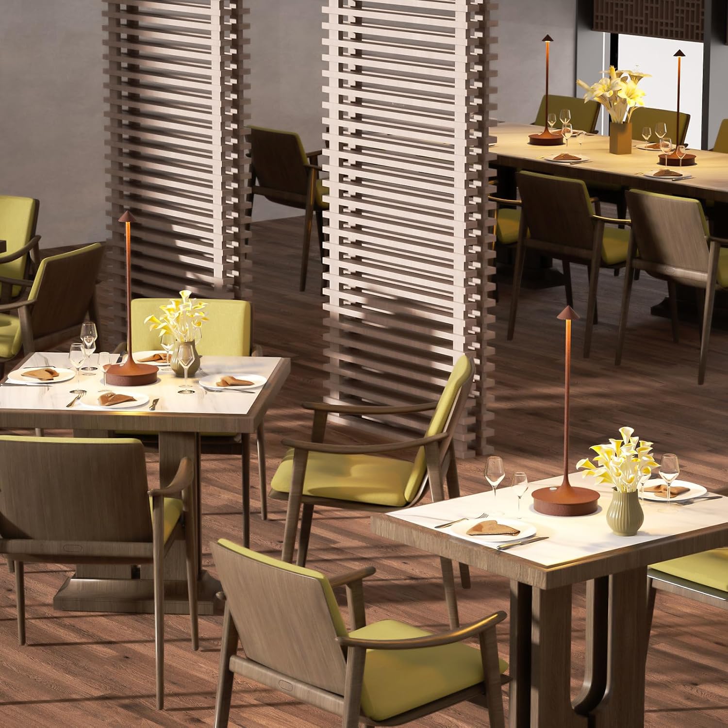 Waterproof Cordless Table Lamp - Rechargeable Wireless Light for Indoor and Outdoor Use, Modern Design-5