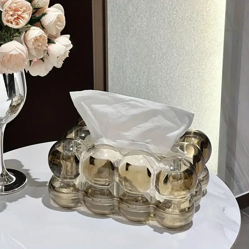 Elegant Bubble Tissue Box Holder