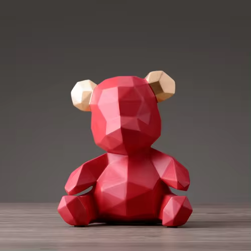 BearLines – Modern Sleek Geometric Design Figurine