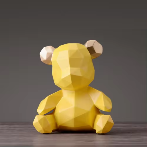 BearLines – Modern Sleek Geometric Design Figurine