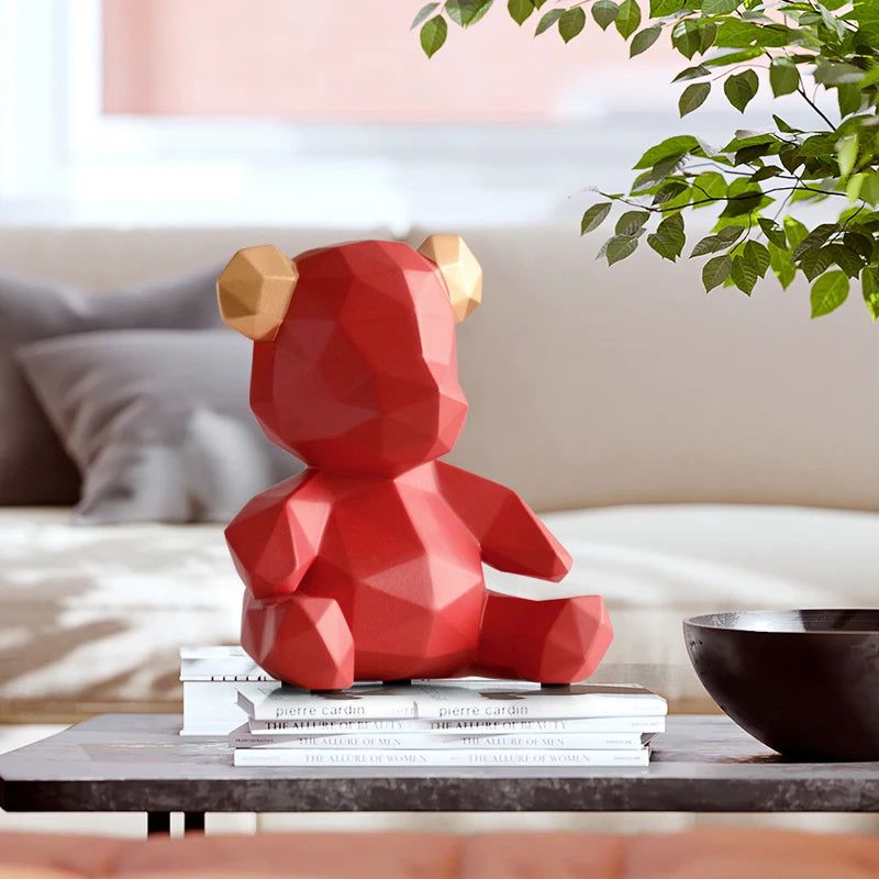 BearLines – Modern Sleek Geometric Design Figurine