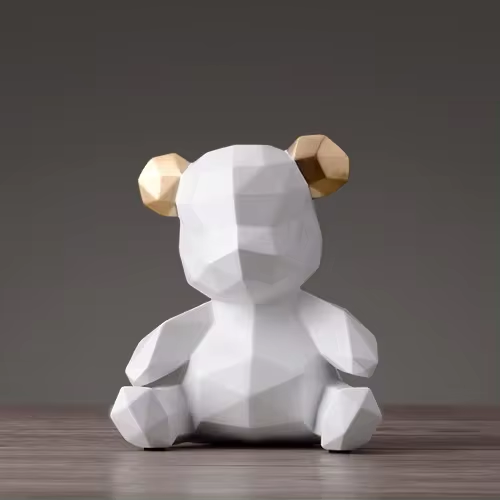 BearLines – Modern Sleek Geometric Design Figurine