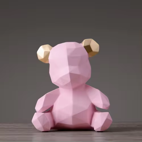 BearLines – Modern Sleek Geometric Design Figurine