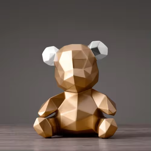 BearLines – Modern Sleek Geometric Design Figurine