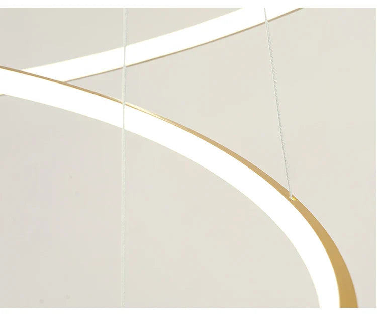 Modern 4-Ring Chandelier Light with Dimming and Remote Control – Elegant LED Fixture for Dining Room and Bedroom-5