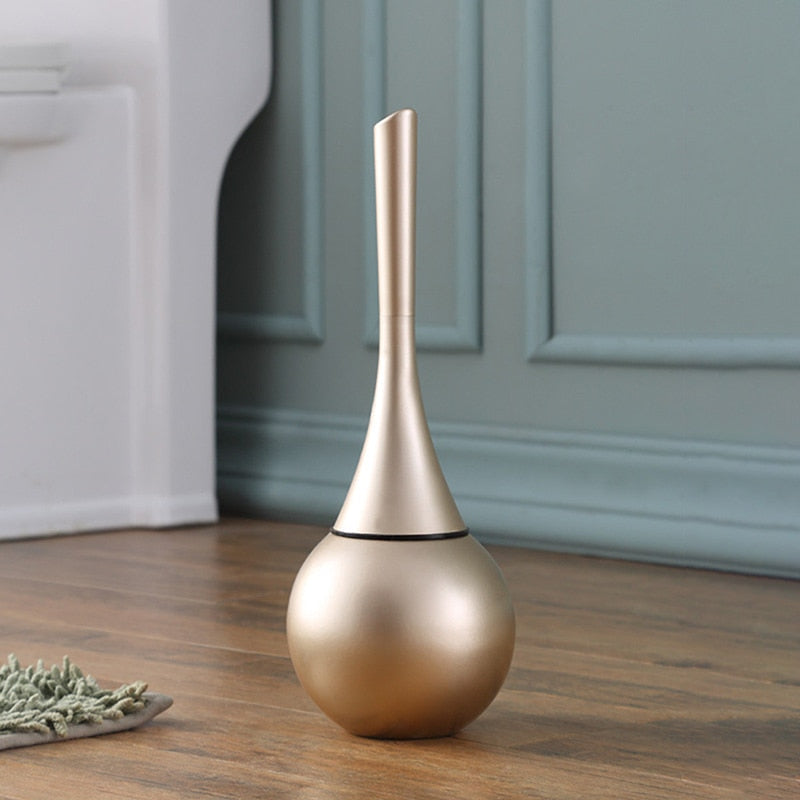 Elegant Toilet Brush with Hygienic Design and Space-Saving Holder – Modern Toilet Bowl Brush for Effortless Cleaning-3
