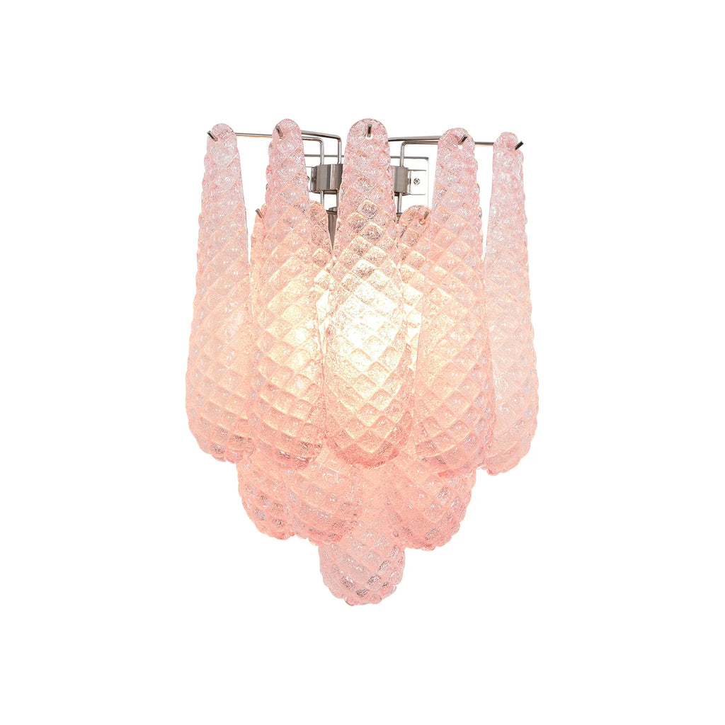 Murano Petals Pink Wall Light