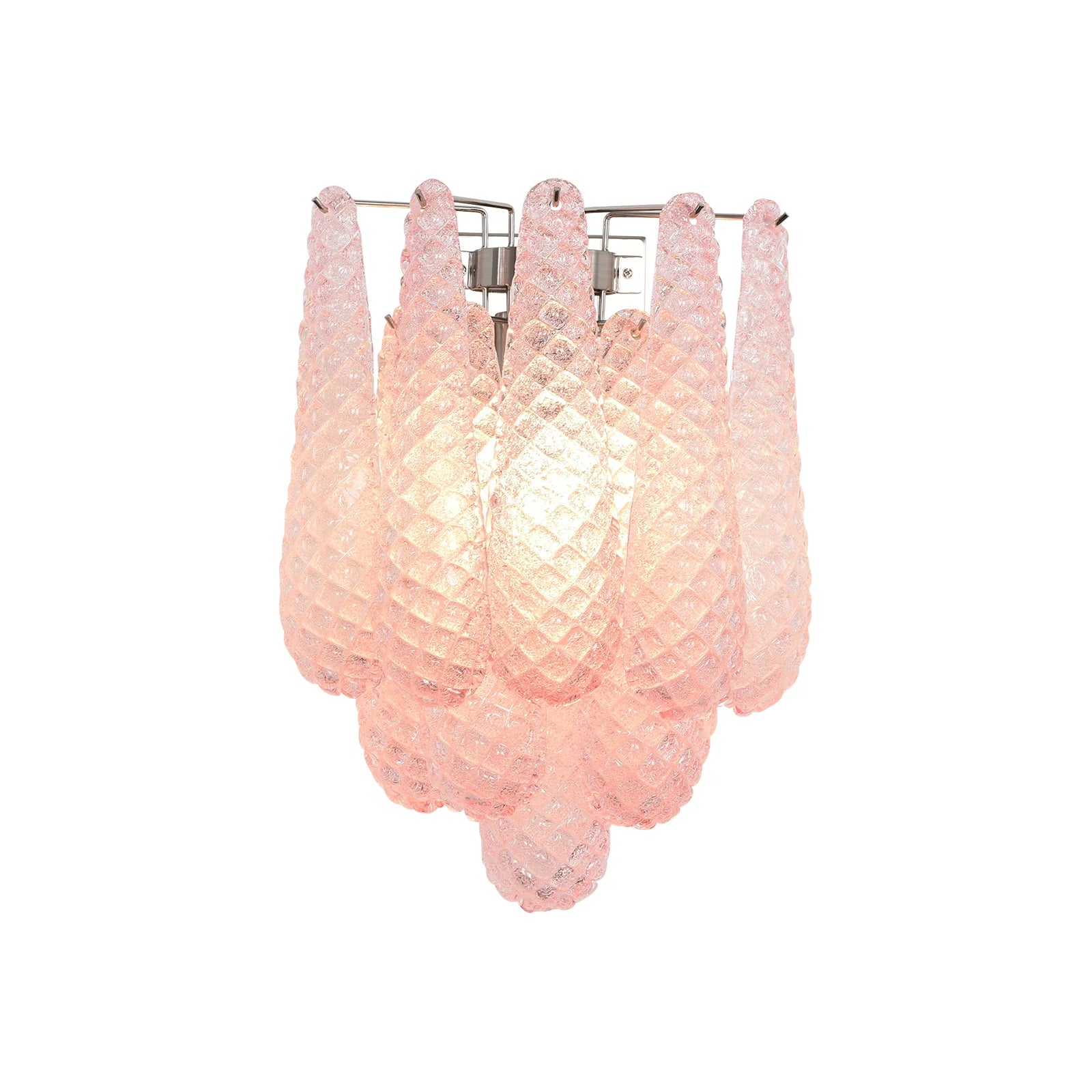 Murano Petals Pink Wall Light