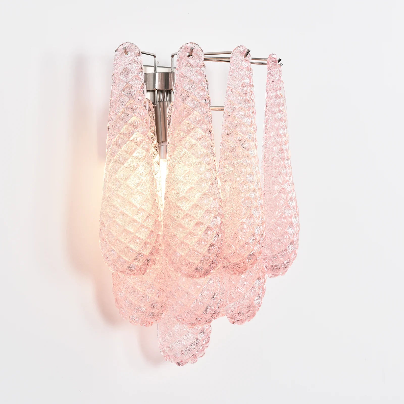 Murano Petals Pink Wall Light