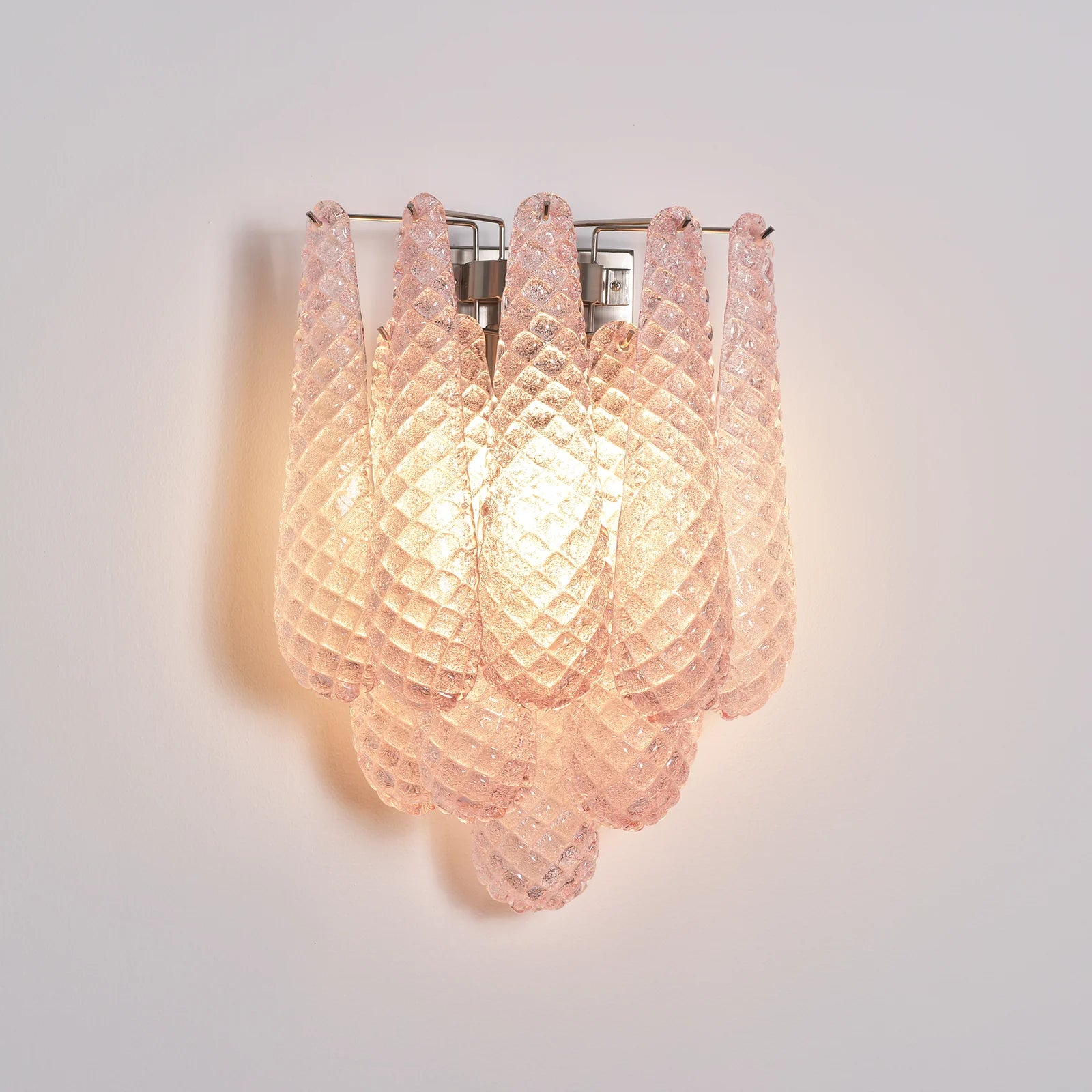 Murano Petals Pink Wall Light