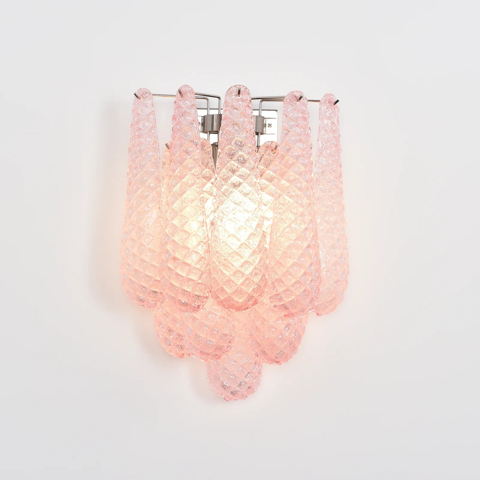 Murano Petals Pink Wall Light