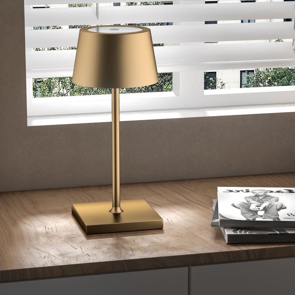 DuraGlow – Wireless Mini Table Lamp with Rechargeable Battery and Dimming Function