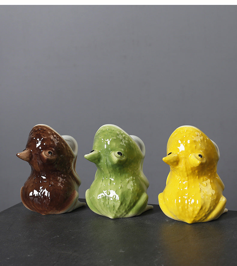 Croak Ceramic Frog Planters