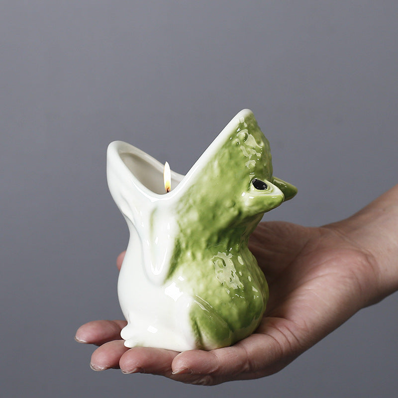 Croak Ceramic Frog Planters