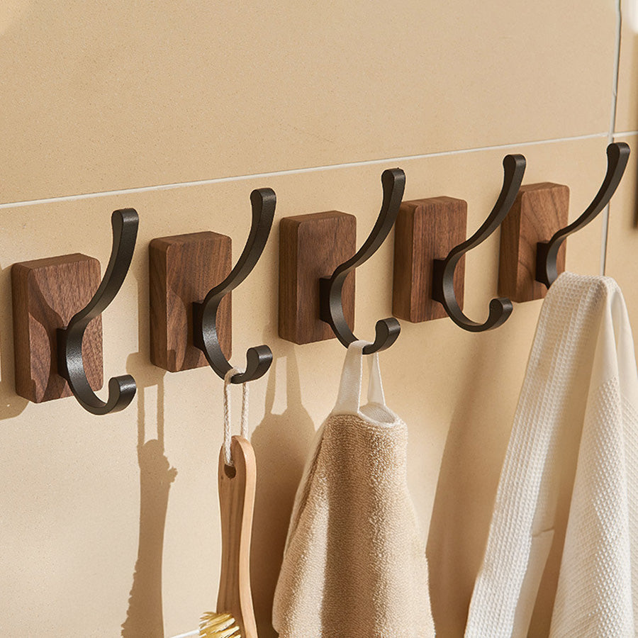 Malma Minimalist Wooden Wall Hooks