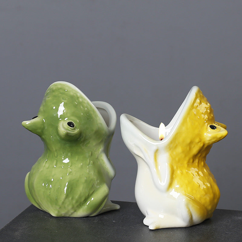 Croak Ceramic Frog Planters