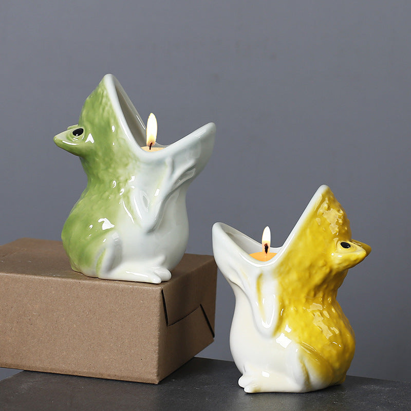 Croak Ceramic Frog Planters