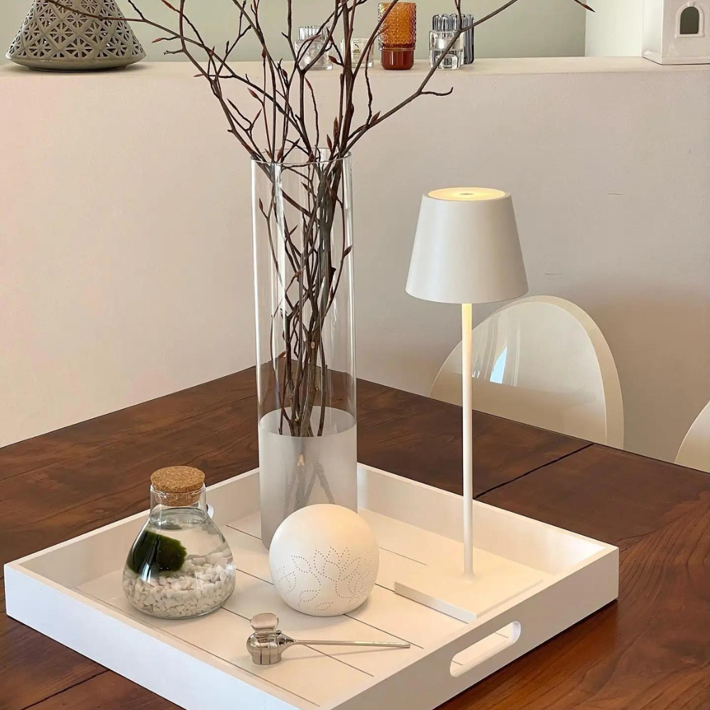 Variant image for Modern Aluminum Table Lamp with Adjustable Brightness – Cordless Battery Operated Lamp for Living Room & Outdoor Use-4