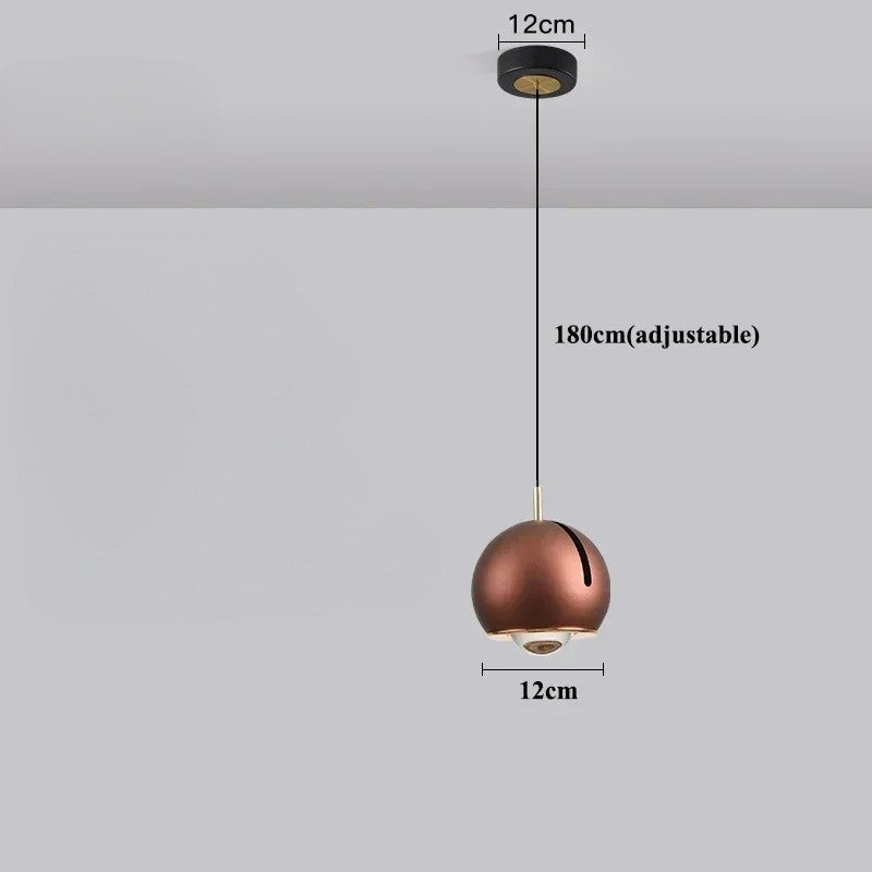 Variant image for Modern Adjustable Orb Pendant Light – Versatile Ceiling Light Fixture with Rotating Design for Kitchen and Home Decor-4