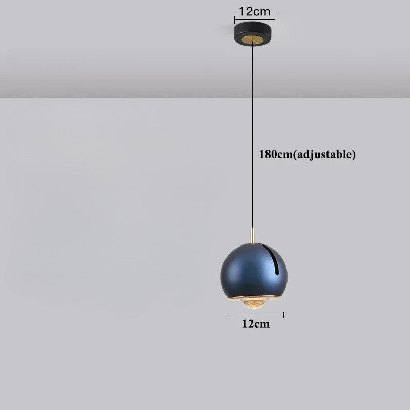 Modern Adjustable Orb Pendant Light – Versatile Ceiling Light Fixture with Rotating Design for Kitchen and Home Decor-1