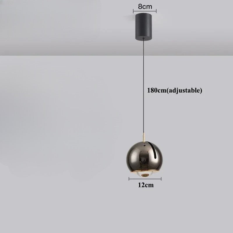 Variant image for Modern Adjustable Orb Pendant Light – Versatile Ceiling Light Fixture with Rotating Design for Kitchen and Home Decor-23