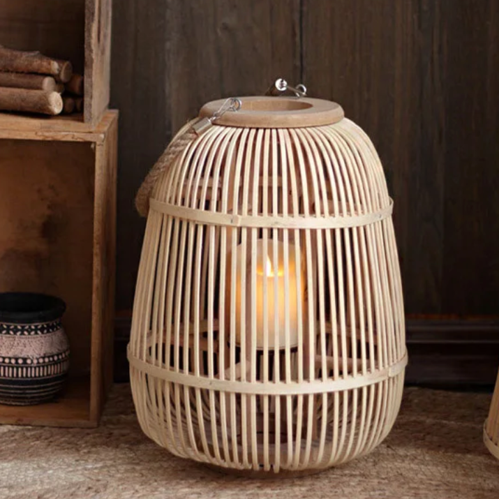 Rattan Lantern Garden with Flameless Candle – Elegant Outdoor Lighting for Patios and Balconies-6
