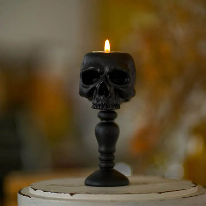 Skull Candle Holders