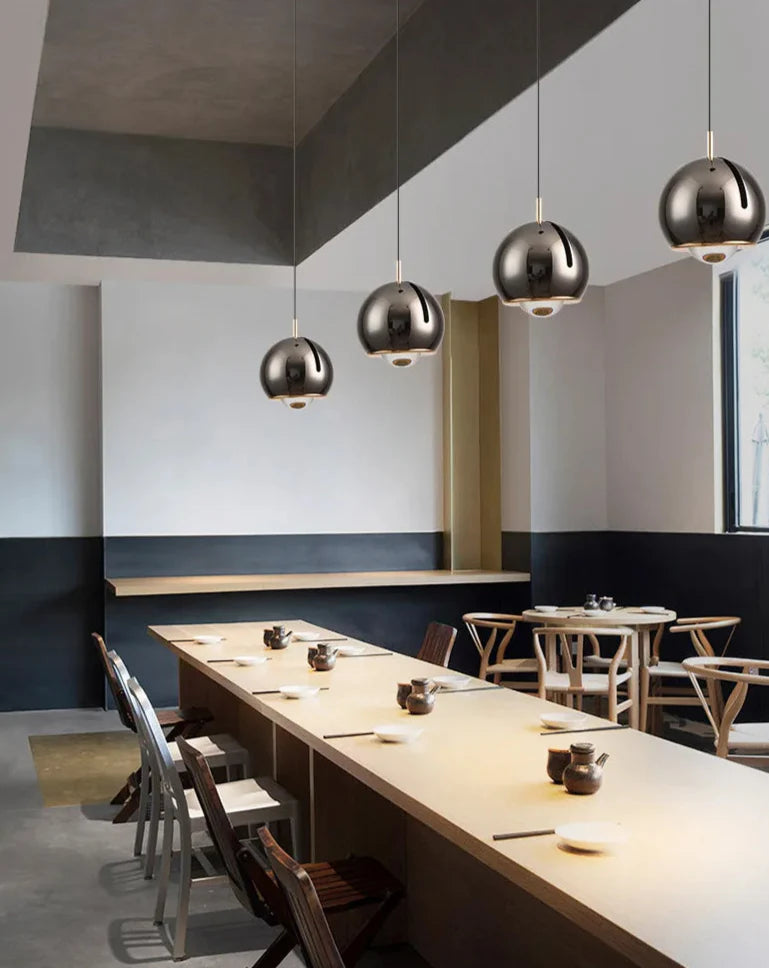 Modern Adjustable Orb Pendant Light – Versatile Ceiling Light Fixture with Rotating Design for Kitchen and Home Decor-4