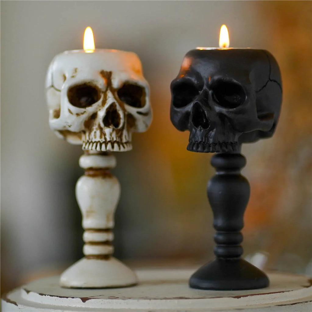 Skull Candle Holders