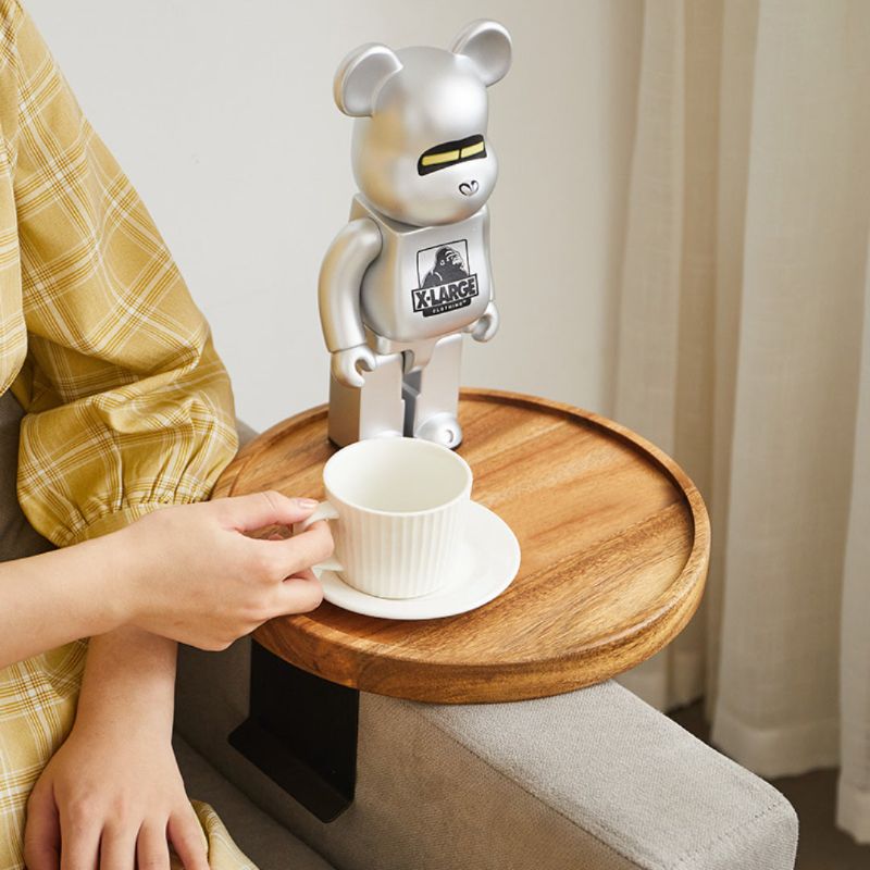 LuxeTray – Luxury Wooden Clip-On Armrest Table