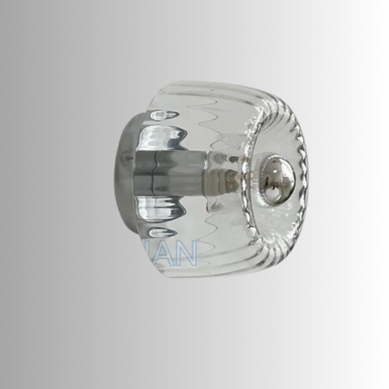 Scandinavian Modern Wall Sconce Lighting with Glass Design – Stylish Nordic Bauhaus Wall Lamp for Living Rooms and Hallways-1