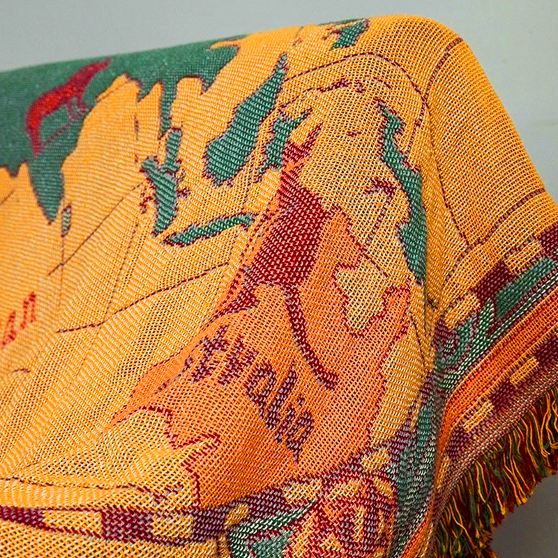 Globetrotter Boho Map Blanket